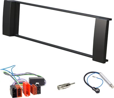 Produktbild von Audioproject A216 - Autoradio Einbau-Set für Audi A3 8L - A6 C5 4B - Radioblende Radioadapter 2 x Antennenadapter DIN ISO Einbaurahmen schwarz