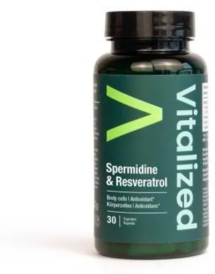 Obrázok produktu pre Vitalised Spermidine 3 mg & Resveratrol Capsules 30 kapsúl