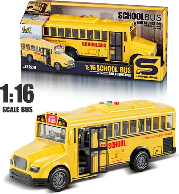 Produktbild von Spielzeugautos ab 2 3 4 jahre, 1:16 LKW cars spielzeug mit Sound und Licht, bus spielzeug für Kinder, Geschenk junge 2 3 4 5 jahre