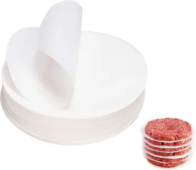 Produktbild von Bürgerpapier für Burgerpressen – 11 cm Trennpapier für Hamburger-Patties – geeignet für Cheeseburger und andere Patties
