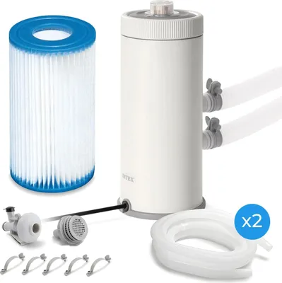 Produktbild von Schwimmbadfilterpumpe 3785L/h Filter + Installationszubehör INTEX 26638