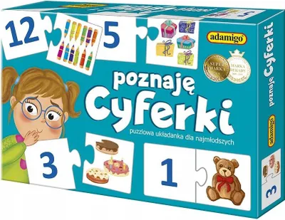 Produktbild von Poznaje cyferki Gra puzzlowa