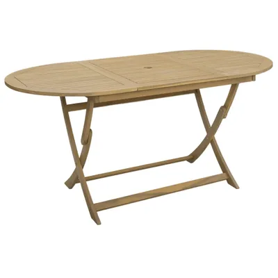 Zdjęcie produktu dla vidaXL Składany stół ogrodowy 160x85x75 cm z litego drewna akacjowego