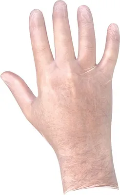 Produktbild von Handschuhe Lifeguard Vinyl klar unsteril puderfrei latexfrei 100 Stück, Größe XL