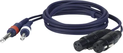 Produktbild von DAP FL43 - 2 unbal. Jack mono L/R to 2 XLR/F 3P 3 m