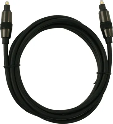 Produktbild von Optisches Kabel 1m Toslink-Stecker Metall Schwarz