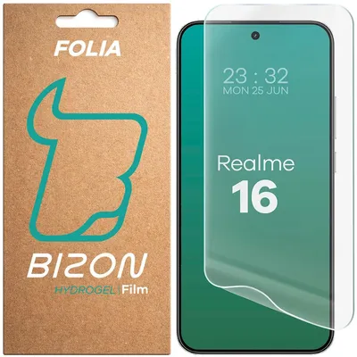 Produktbild von Hydrogel Folie für den Bildschirm für Realme 16 5G, Bizon Film Hydrogel Front, 1 Stück