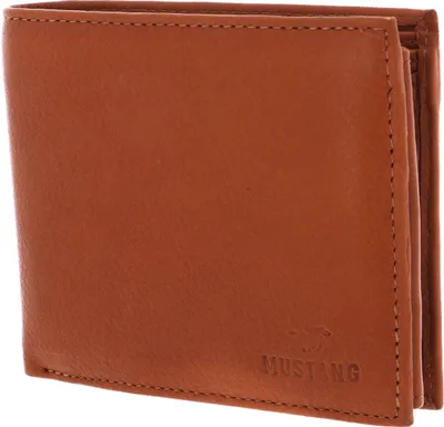 Produktbild von Mustang Livorno Wallet Side Öffnen Sie Herrenleder Premium Wallet Cognac Leder Cognac 06.103031