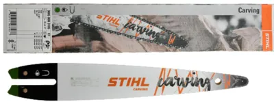 Produktbild von Stihl Carving E, Massive Kettensägenschiene, Stihl, 30 cm, 25,4 / 4 mm (1 / 4"), Weiß, 1 Stück(e)