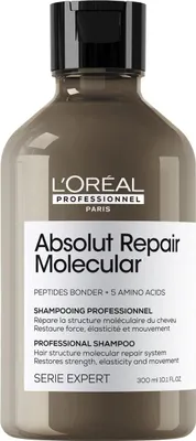 Image de L'Oreal Professionnel, Serie Expert Absolut Repair Molecular, Hair Shampoo, Repairing, 300 ml