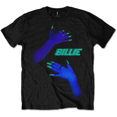 Produktbild von Billie Eilish Hug T-Shirt mit kurzen Ärmeln Black M
