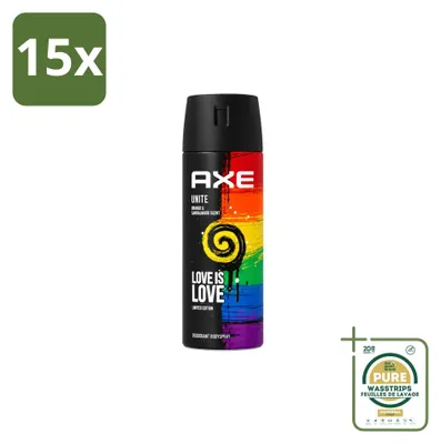 Image de 15 sprays déodorants Axe, format 150 ml - Pack économique - 15 pièces