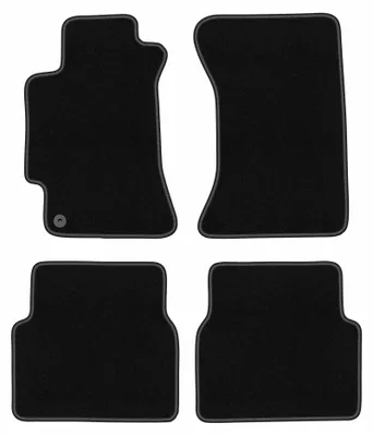 Produktbild von Velours-Fußmatten für Subaru Impreza II GD 2000-2007 (Limousine/Kombi) – 4-tlg, Schwarz, passgenau – Wielganizator BASIC