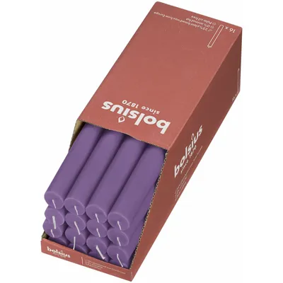 Produktbild von Bolsius Tafelkerzen Shine 16 Stk. 27 cm Lila