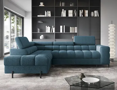 Produktbild von Ecksofa Couchgarnitur Ferucce – Modernes L-Sofa mit Schlaffunktion & verstellbaren Kopfstützen