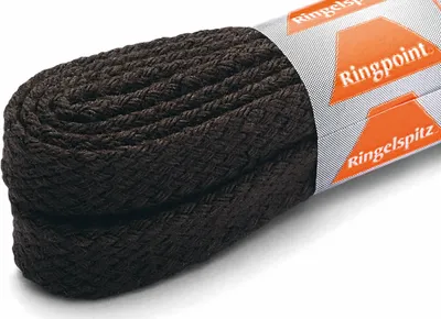 Produktbild von RINGELSPITZ - Flach Medium Fein – Vielseitige Schnürsenkel für Jeden Anlass - 120 cm, schwarzbraun