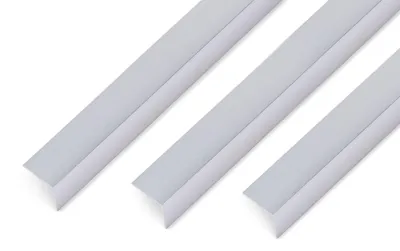 Zdjęcie produktu dla Alberts 499648 Profil kątowy, samoprzylepny, aluminiowy, śrutowany srebrny, 1000 x 20 x 20 mm, zestaw 3 szt