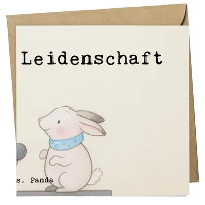 Produktbild von Mr. & Mrs. Panda Grußkarte Tierarzt Leidenschaft Design - Weiß - Geschenk, Klappkarte, Schenken, doppelkarte, faltkarte, anlasskarte, Glückwunschkarte