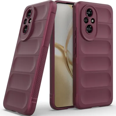 Produktbild von Handyhülle für Honor 200 Weich TPU Silikon Stossfest Anti-rutsch Hülle bordeaux