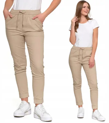 Imagen del producto de Pantalón de chándal elegante para mujer, estilo jogger, a rayas, de cintura alta, de algodón, marca MORAJ, talla XXL