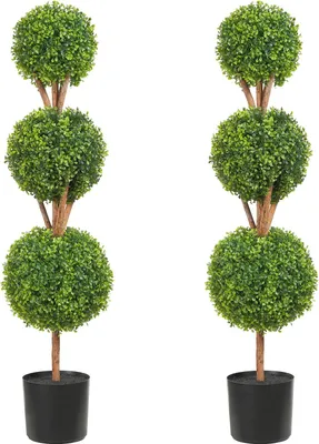 Zdjęcie produktu dla Sztuczne drzewka topiary 4 szt 120 cm dekoracja wnętrz i ogrodu