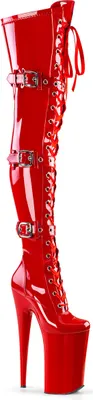 Produktbild von BEYOND-3028 Damen Boots von Pleaser, Rot , EU 39, US 9