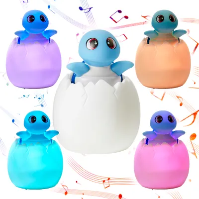 Produktbild von LED Akku Kindernachtlicht mit Fernbedienung Timerfunktion Musik Farbwechsel