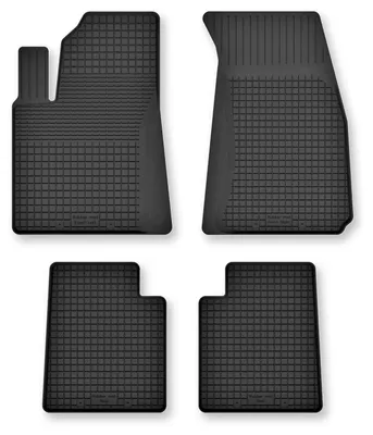 Productafbeelding van Rubberen automatten voor Mitsubishi Space Star 1999-2005 (MPV) – 4-delig, zwart, op maat – Wielganizator Semi-Universal