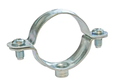 Produktbild von SOMATHERM FOR YOU – Einfache Befestigungsschelle – Vernickelter Stahl – Für Rohre mit Ø 40 mm – Packung mit 2 Stück