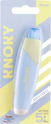 Produktbild von Pentel Mehrweg-Korrekturroller KNOKY 5 mm x 6 m blau