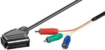 Produktbild von Goobay AVK 634-500 5.0m, 5 m, SCART (21-pin), 3 x RCA, Männlich/Männlich