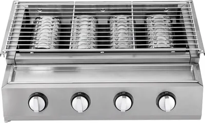 Produktbild von Gas BBQ Grill, Edelstahl, 4 Brenner, Silber