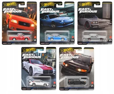 Produktbild von HOT Wheels Premium Fast & Furious Set – 5 Fahrzeuge – Neu– Sammlerset – HNW46-979H