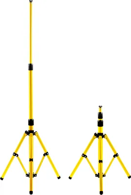 Produktbild von EINFEBEN Baustrahler Stativ, Arbeitsleuchten Strahler stativ, Hoehenverstellbar Flutlicht Staender, Stahlstativ, Farbe: Gelb