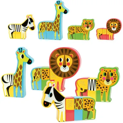 Image de Vilac Puzzle en bois Happy safari Vilac