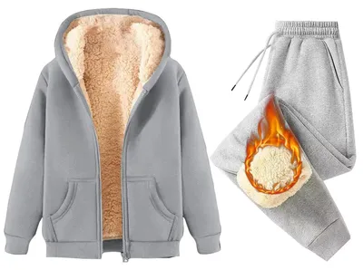 Produktbild von Elzusha – Baumwoll-Jogginganzug mit Jacke und Trainingsanzug für Damen