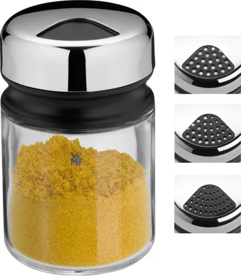 Produktbild von WMF Depot Universalstreuer 100ml, Gewürzglas mit Aromadeckel, Cromargan Edelstahl, spülmaschinengeeignet
