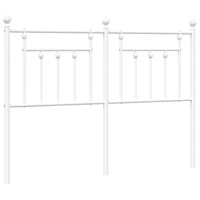 Produktbild von vidaXL Ersatz-Kopfteil Metall Weiß 140 cm