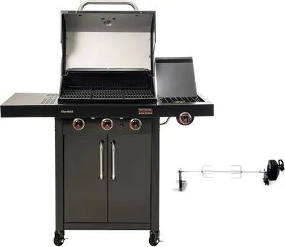 Produktbild von Char Broil Professional Black Edition 3500 Gasgrill inkl. Drehspieß Seitenkocher