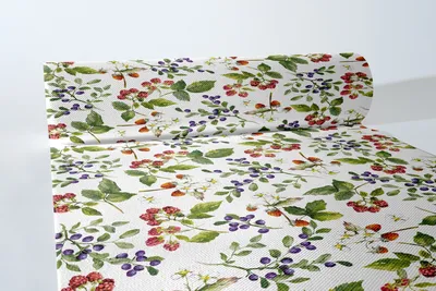 Produktbild von Sovie HORECA Tischläufer Else aus Linclass® Airlaid 40 cm x 24 m, 1 Stück - Beeren Waldfrüchte