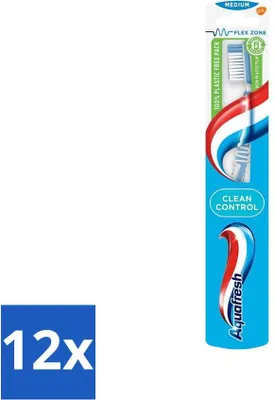 Immagine prodotto di Spazzolino Aquafresh Clean Control Medium - confezione valore - 12 pezzi