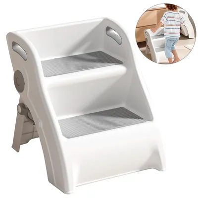 Produktbild von Tritthocker für Kleinkinder für Waschbecken im Badezimmer, Kinder Waschbecken Hocker, 45,4 kg belastbarer,41x38x40cm
