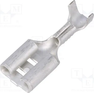 Obrázek produktu pro 10 kusů konektorů: ploché, 0,8 mm, samice, 6,3 mm, pro kabely 0,5÷1,5 mm², rovné, 5-160506-2, neizolované