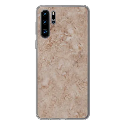 Produktbild von MuchoWow® Handyhülle Schutzhülle Hülle für Huawei P30 Pro Marmor - Braun - Muster Silikon Softcase Handy Hülle - Schutzdeckel