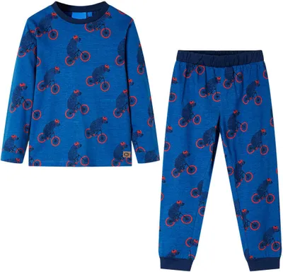 Produktbild von Kinderpyjama mit Langen Ärmeln Petrolblau 92