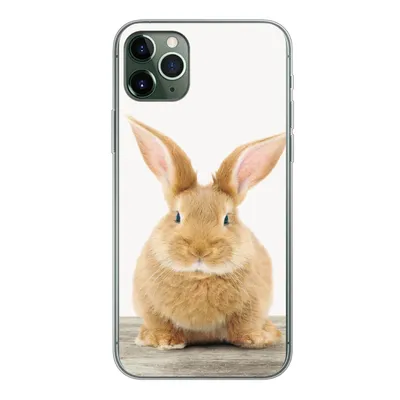 Produktbild von MuchoWow® Handyhülle Schutzhülle Hülle für iPhone 11 Pro Max Kaninchen - Babykaninchen - Tiere - Kinder - Mädchen - Jungen Silikon Softcase Handy Hülle - Schutz