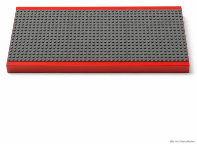 Bild des Lego Wandregals in Rot