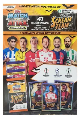 Obrázek produktu pro Liga mistrů 2023/24 - Trading Cards - 1 Update Mega Multipack #2 SCREAM TEAM