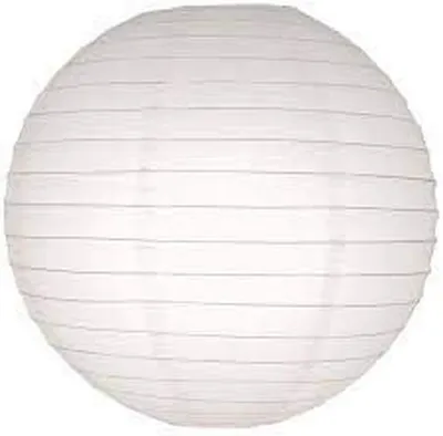 Image de Lampions de 25 cm - 10 pièces, couleur blanche