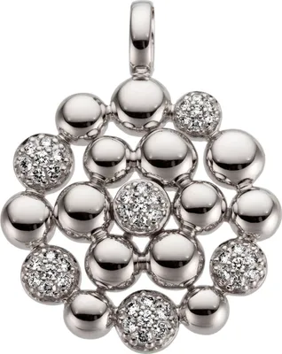 Produktbild von Anhänger aus 585 Gold Weißgold mit 42 Diamanten Brillanten 0,31ct. Halsschmuck
